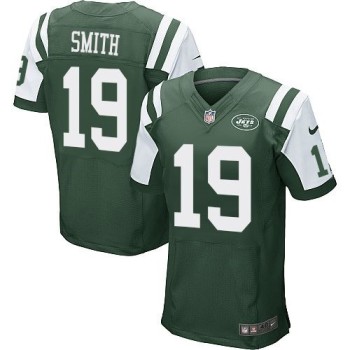 Jets #19 Devin Smith Green Team Color Men's Stitched NFL Elite Jersey Jets #19 Devin Smith Green Team Color Men's Stitched NFL Elite Jersey