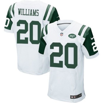 Jets #20 Marcus Williams White Men's Stitched NFL Elite Jersey