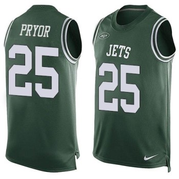 Jets #25 Calvin Pryor Green Team Color Men's Stitched NFL Limited Tank Top Jersey Jets #25 Calvin Pryor Green Team Color Men's Stitched NFL Limited Tank Top Jersey