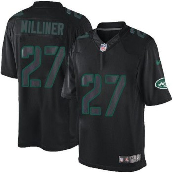 Jets #27 Dee Milliner Black Men's Stitched NFL Impact Limited Jersey Jets #27 Dee Milliner Black Men's Stitched NFL Impact Limited Jersey