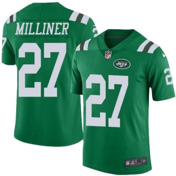 Jets #27 Dee Milliner Green Men's Stitched NFL Elite Rush Jersey Jets #27 Dee Milliner Green Men's Stitched NFL Elite Rush Jersey