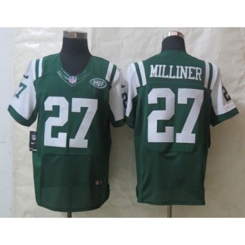 Jets #27 Dee Milliner Green Team Color Men's Stitched NFL Elite Jersey Jets #27 Dee Milliner Green Team Color Men's Stitched NFL Elite Jersey