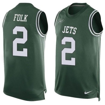 Jets #2 Nick Folk Green Team Color Men's Stitched NFL Limited Tank Top Jersey Jets #2 Nick Folk Green Team Color Men's Stitched NFL Limited Tank Top Jersey