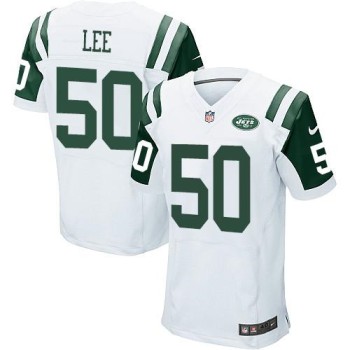 Jets #50 Darron Lee White Men's Stitched NFL Elite Jersey Jets #50 Darron Lee White Men's Stitched NFL Elite Jersey
