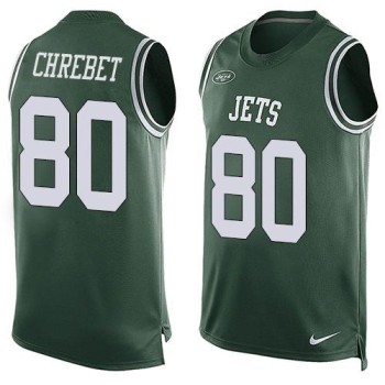 Jets #80 Wayne Chrebet Green Team Color Men's Stitched NFL Limited Tank Top Jersey Jets #80 Wayne Chrebet Green Team Color Men's Stitched NFL Limited Tank Top Jersey