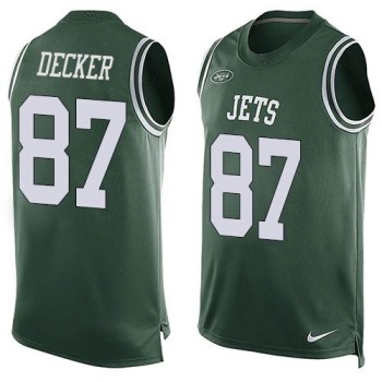 Jets #87 Eric Decker Green Team Color Men's Stitched NFL Limited Tank Top Jersey Jets #87 Eric Decker Green Team Color Men's Stitched NFL Limited Tank Top Jersey