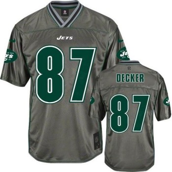 Jets #87 Eric Decker Grey Men's Stitched NFL Elite Vapor Jersey Jets #87 Eric Decker Grey Men's Stitched NFL Elite Vapor Jersey