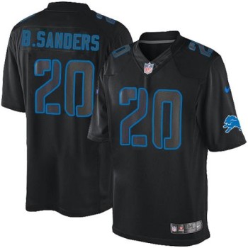 Lions #20 Barry Sanders Black Men's Stitched NFL Impact Limited Jersey Lions #20 Barry Sanders Black Men's Stitched NFL Impact Limited Jersey
