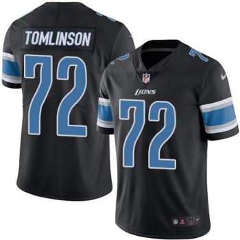 Lions #72 Laken Tomlinson Black Youth Stitched NFL Limited Rush Jersey