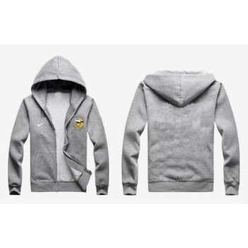 Minnesota Vikings Authentic Logo Hoodie Grey Minnesota Vikings Authentic Logo Hoodie Grey