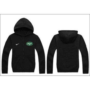 New York Jets Authentic Logo Hoodie Black