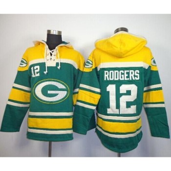 Packers #12 Aaron Rodgers Green Sawyer Hoodie Sweatshirt NFL Hoodie Packers #12 Aaron Rodgers Green Sawyer Hoodie Sweatshirt NFL Hoodie
