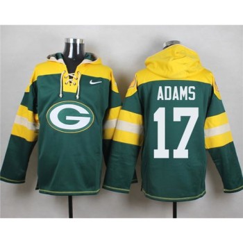 Packers #17 Davante Adams Green Player Pullover NFL Hoodie Packers #17 Davante Adams Green Player Pullover NFL Hoodie