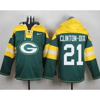 Packers #21 Ha Ha Clinton-Dix Green Player Pullover NFL Hoodie Packers #21 Ha Ha Clinton-Dix Green Player Pullover NFL Hoodie