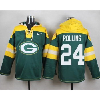 Packers #24 Quinten Rollins Green Player Pullover NFL Hoodie Packers #24 Quinten Rollins Green Player Pullover NFL Hoodie