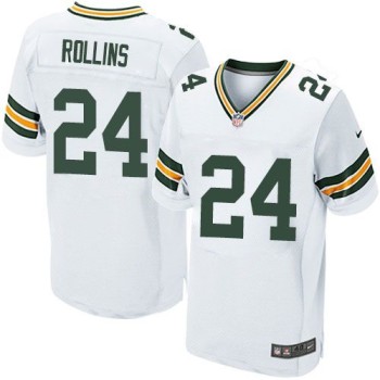 Packers #24 Quinten Rollins White Men's Stitched NFL Elite Jersey Packers #24 Quinten Rollins White Men's Stitched NFL Elite Jersey