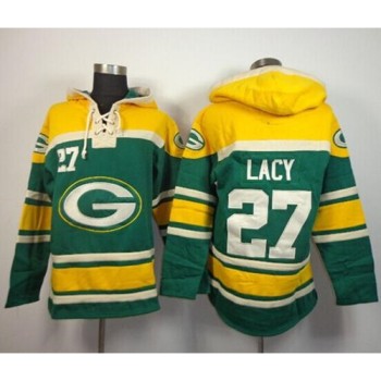 Packers #27 Eddie Lacy Green Sawyer Hoodie Sweatshirt NFL Hoodie Packers #27 Eddie Lacy Green Sawyer Hoodie Sweatshirt NFL Hoodie