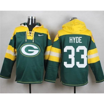 Packers #33 Micah Hyde Green Player Pullover NFL Hoodie Packers #33 Micah Hyde Green Player Pullover NFL Hoodie