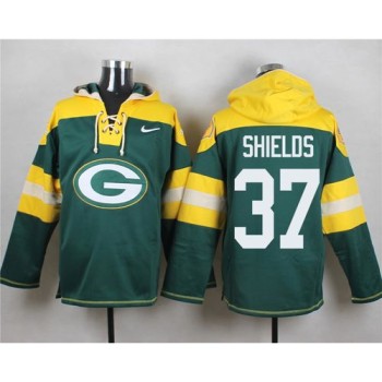 Packers #37 Sam Shields Green Player Pullover NFL Hoodie Packers #37 Sam Shields Green Player Pullover NFL Hoodie