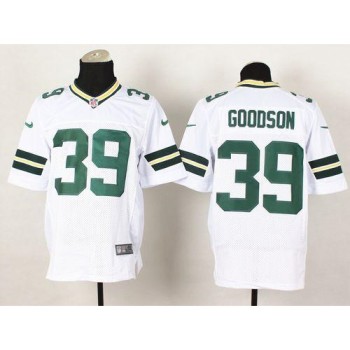 Packers #39 Demetri Goodson White Men's Stitched NFL Elite Jersey Packers #39 Demetri Goodson White Men's Stitched NFL Elite Jersey