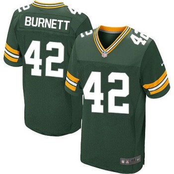 Packers #42 Morgan Burnett Green Team Color Men's Stitched NFL Elite Jersey Packers #42 Morgan Burnett Green Team Color Men's Stitched NFL Elite Jersey