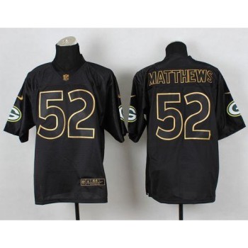 Packers #52 Clay Matthews Black Gold No. Fashion Men's Stitched NFL Elite Jersey Packers #52 Clay Matthews Black Gold No. Fashion Men's Stitched NFL Elite Jersey