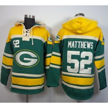 Packers #52 Clay Matthews Green Sawyer Hoodie Sweatshirt NFL Hoodie Packers #52 Clay Matthews Green Sawyer Hoodie Sweatshirt NFL Hoodie