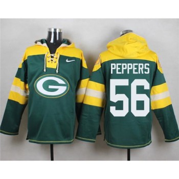 Packers #56 Julius Peppers Green Player Pullover NFL Hoodie Packers #56 Julius Peppers Green Player Pullover NFL Hoodie