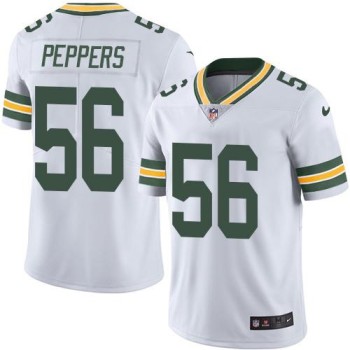 Packers #56 Julius Peppers White Men's Stitched NFL Limited Rush Jersey