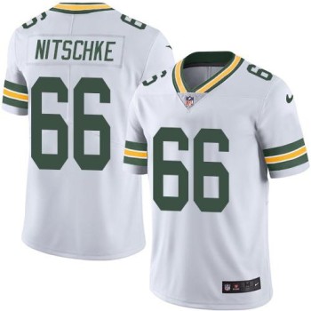 Packers #66 Ray Nitschke White Youth Stitched NFL Limited Rush Jersey