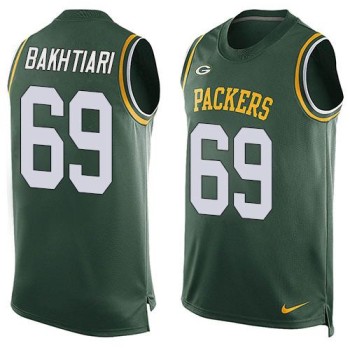Packers #69 David Bakhtiari Green Team Color Men's Stitched NFL Limited Tank Top Jersey Packers #69 David Bakhtiari Green Team Color Men's Stitched NFL Limited Tank Top Jersey