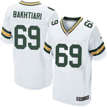 Packers #69 David Bakhtiari White Men's Stitched NFL Elite Jersey Packers #69 David Bakhtiari White Men's Stitched NFL Elite Jersey