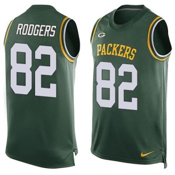 Packers #82 Richard Rodgers Green Team Color Men's Stitched NFL Limited Tank Top Jersey Packers #82 Richard Rodgers Green Team Color Men's Stitched NFL Limited Tank Top Jersey