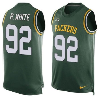 Packers #92 Reggie White Green Team Color Men's Stitched NFL Limited Tank Top Jersey Packers #92 Reggie White Green Team Color Men's Stitched NFL Limited Tank Top Jersey