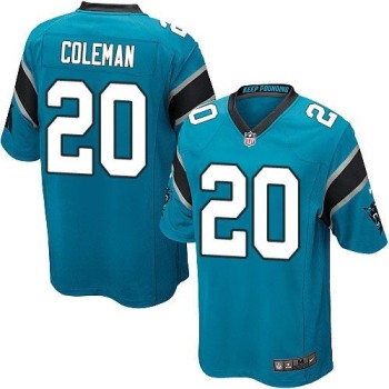 Panthers #20 Kurt Coleman Blue Alternate Youth Stitched NFL Elite Jersey