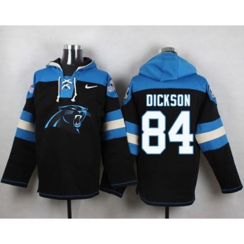 Panthers #84 Ed Dickson Black Player Pullover NFL Hoodie Panthers #84 Ed Dickson Black Player Pullover NFL Hoodie