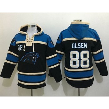 Panthers #88 Greg Olsen Black Sawyer Hoodie Sweatshirt NFL Hoodie Panthers #88 Greg Olsen Black Sawyer Hoodie Sweatshirt NFL Hoodie