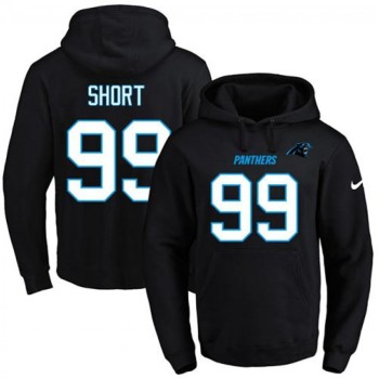 Panthers #99 Kawann Short Black Name & Number Pullover NFL Hoodie