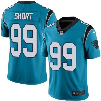 Panthers #99 Kawann Short Blue Men's Stitched NFL Limited Rush Jersey
