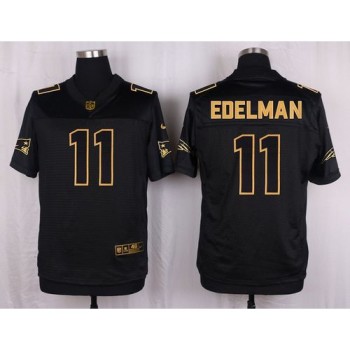 Patriots #11 Julian Edelman Black Men's Stitched NFL Elite Pro Line Gold Collection Jersey Patriots #11 Julian Edelman Black Men's Stitched NFL Elite Pro Line Gold Collection Jersey