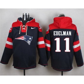 Patriots #11 Julian Edelman Navy Blue Player Pullover NFL Hoodie Patriots #11 Julian Edelman Navy Blue Player Pullover NFL Hoodie