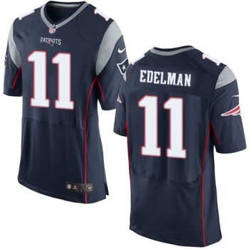 Patriots #11 Julian Edelman Navy Blue Team Color Men's Stitched NFL New Elite Jersey