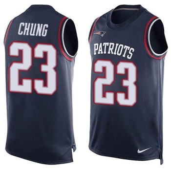 Patriots #23 Patrick Chung Navy Blue Team Color Men's Stitched NFL Limited Tank Top Jersey Patriots #23 Patrick Chung Navy Blue Team Color Men's Stitched NFL Limited Tank Top Jersey