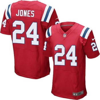 Patriots #24 Cyrus Jones Red Alternate Men's Stitched NFL Elite Jersey Patriots #24 Cyrus Jones Red Alternate Men's Stitched NFL Elite Jersey
