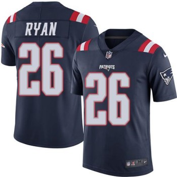 Patriots #26 Logan Ryan Navy Blue Men's Stitched NFL Limited Rush Jersey Patriots #26 Logan Ryan Navy Blue Men's Stitched NFL Limited Rush Jersey