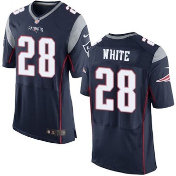 Patriots #28 James White Navy Blue Team Color Men's Stitched NFL New Elite Jersey Patriots #28 James White Navy Blue Team Color Men's Stitched NFL New Elite Jersey