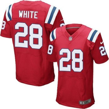 Patriots #28 James White Red Alternate Men's Stitched NFL Elite Jersey Patriots #28 James White Red Alternate Men's Stitched NFL Elite Jersey