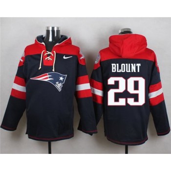 Patriots #29 LeGarrette Blount Navy Blue Player Pullover NFL Hoodie Patriots #29 LeGarrette Blount Navy Blue Player Pullover NFL Hoodie