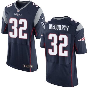 Patriots #32 Devin McCourty Navy Blue Team Color Men's Stitched NFL New Elite Jersey