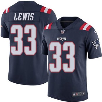 Patriots #33 Dion Lewis Navy Blue Youth Stitched NFL Limited Rush Jersey